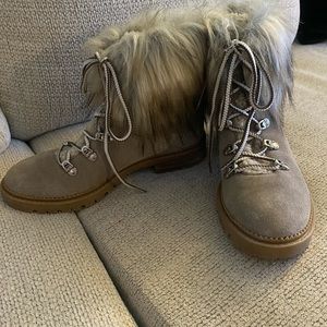 Nine West leather Boots with faux fur